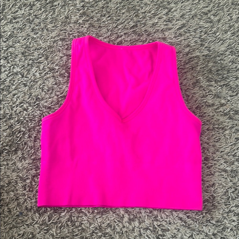 Vibrant Pink Sleeveless Top